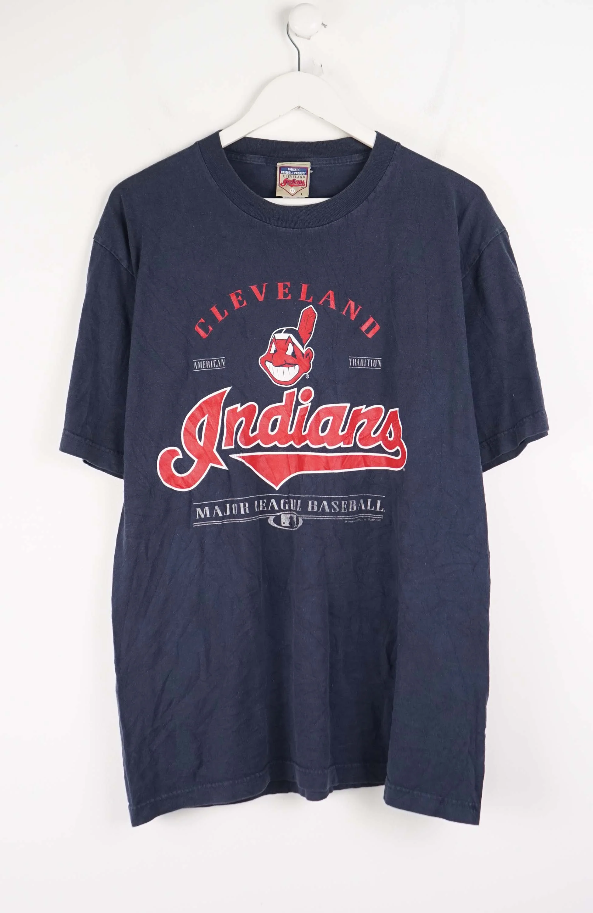 VINTAGE CLEVELAND INDIANS T-SHIRT (L)