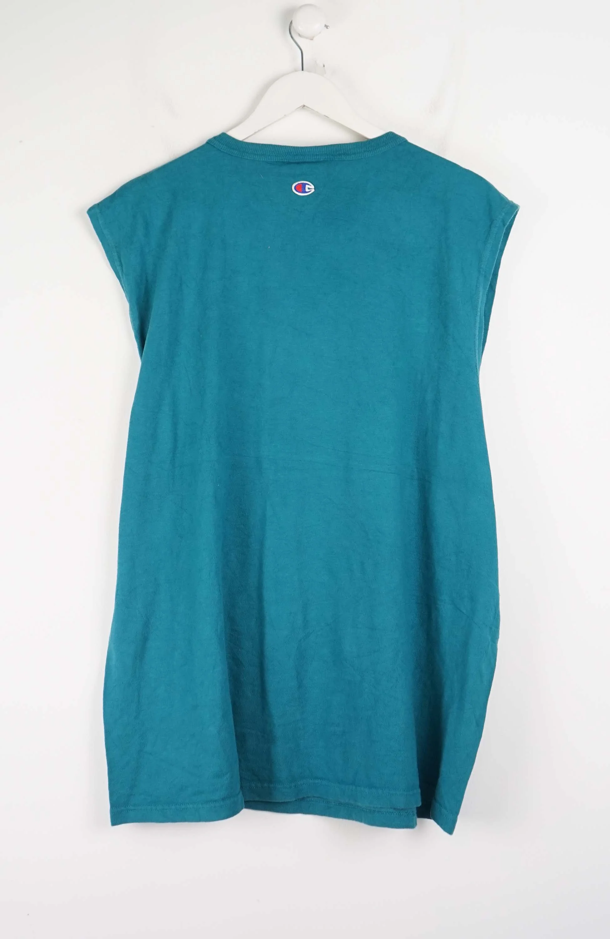 VINTAGE CHAMPION SLEEVELESS T-SHIRT (XL) - Image 2