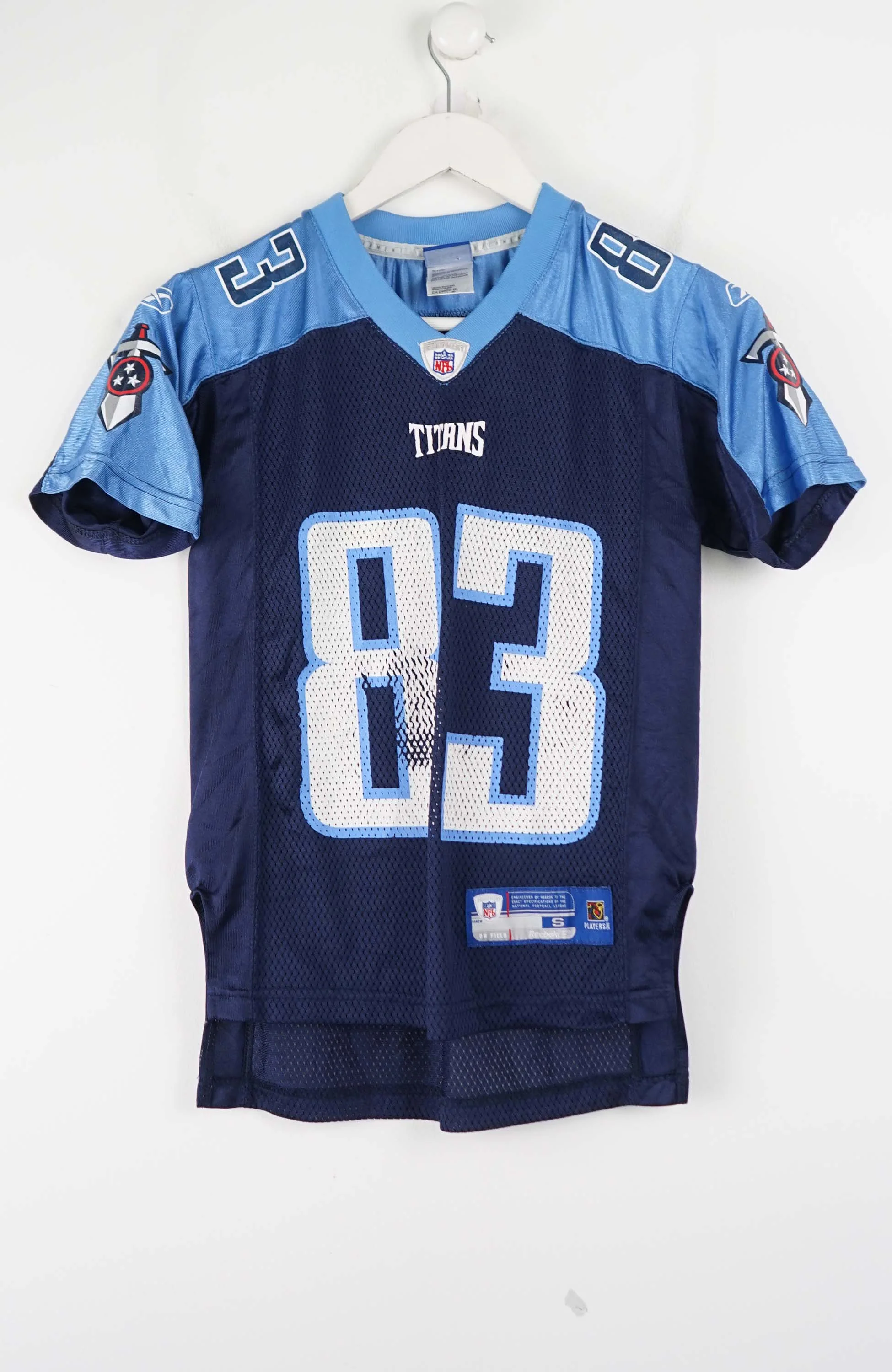 VINTAGE NFL REEBOK TITANS JERSEY (XS)