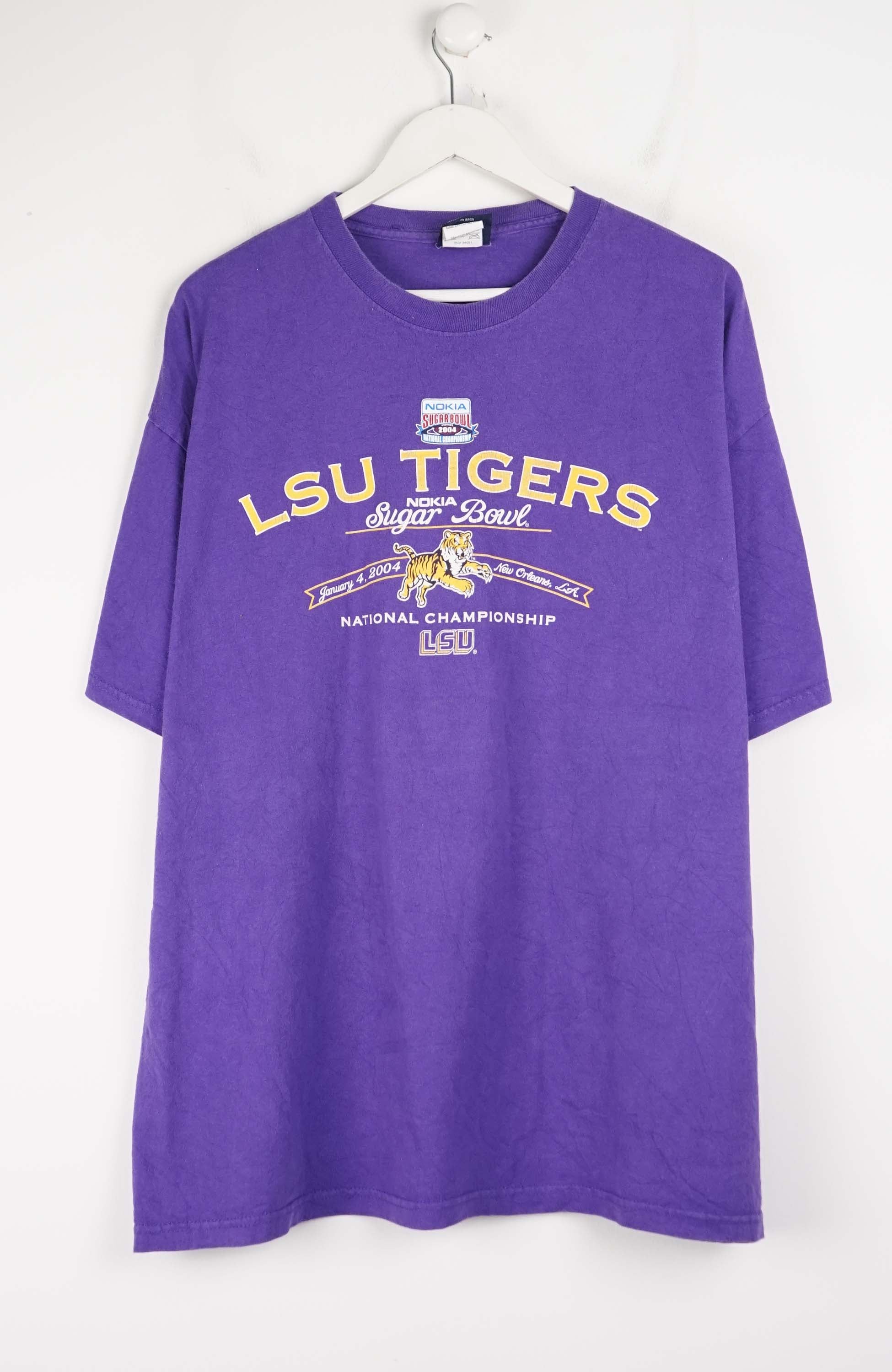 VINTAGE NOKIA SUGARBOWL 2004 LSU TIGERS T-SHIRT (XXL)