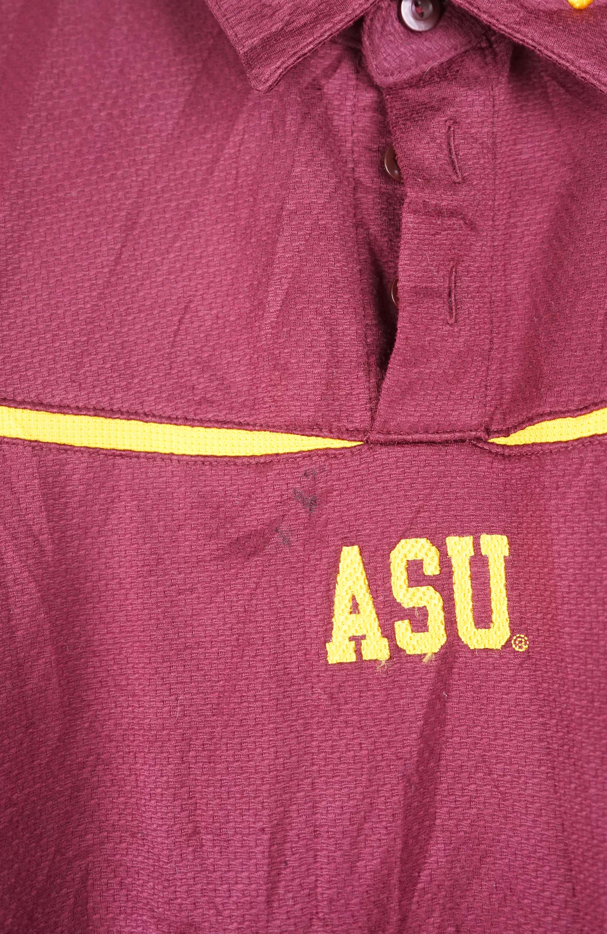 VINTAGE NIKE JERSEY POLO SHIRT (XL) - Image 2
