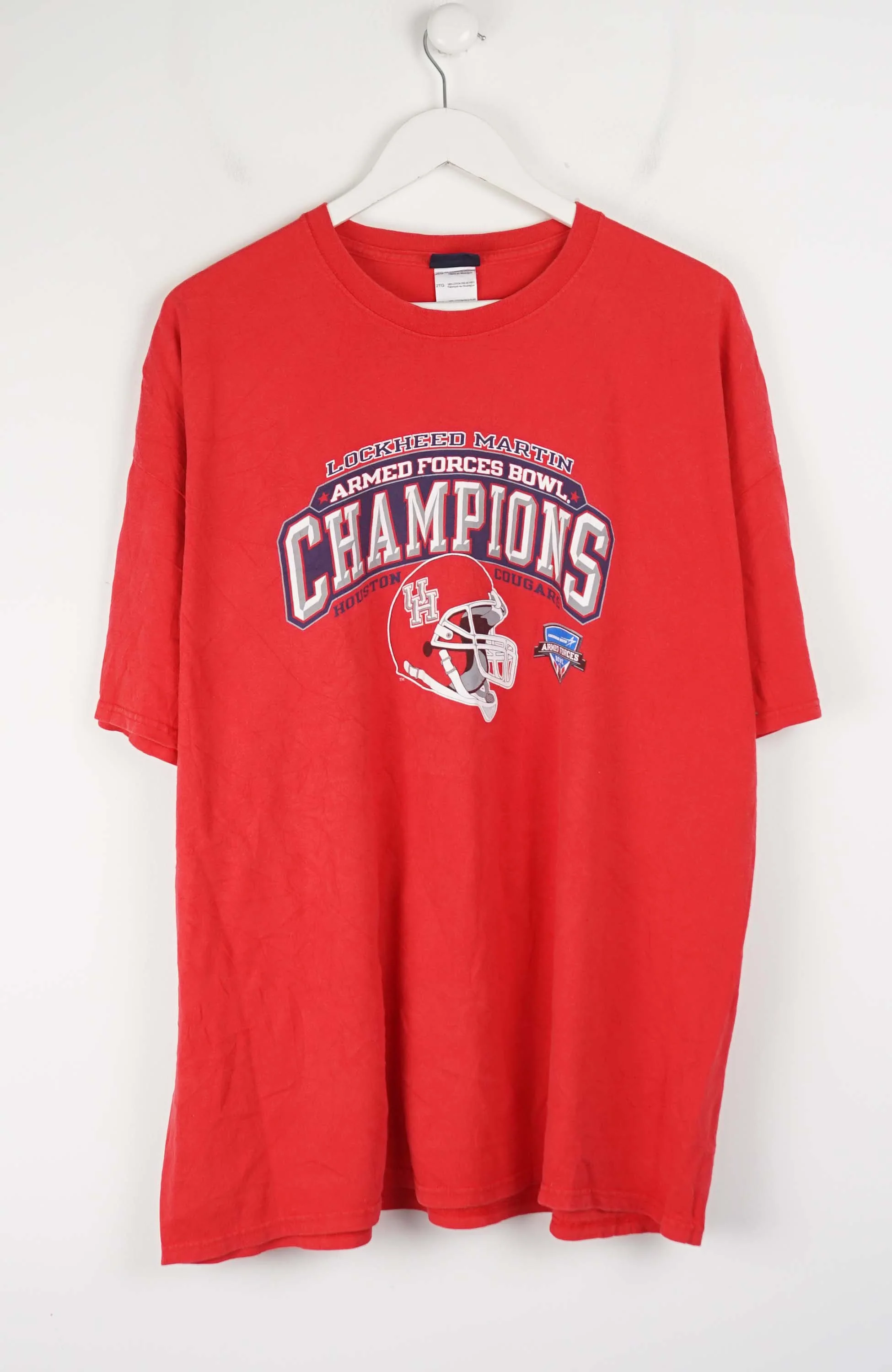 VINTAGE BOSTON COUGARS FORCES BOWL CHAMPIONS T-SHIRT (XXL)