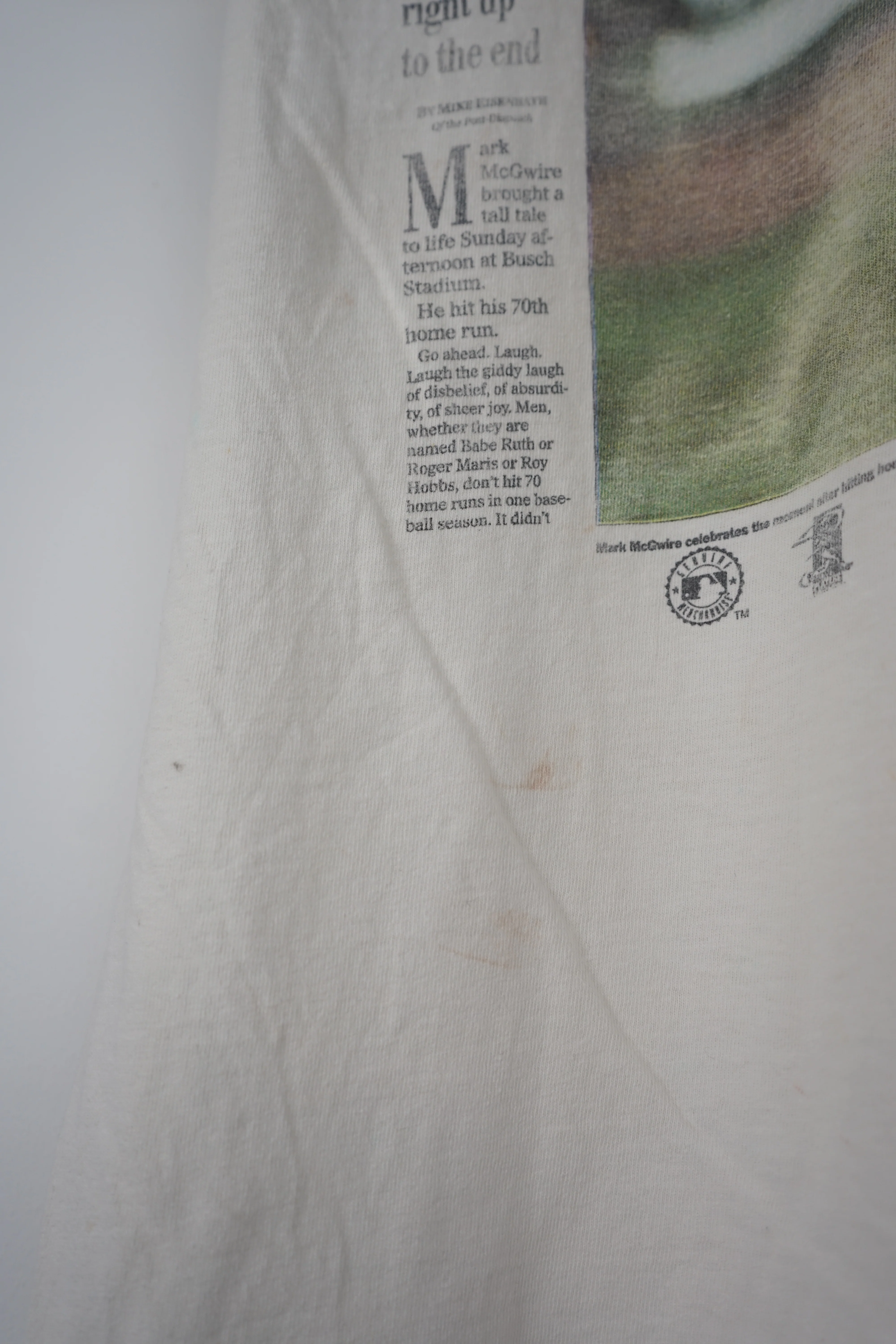 VINTAGE ST LOUIS POST-DISPATCH BASEBALL T-SHIRT (XL) - Image 3
