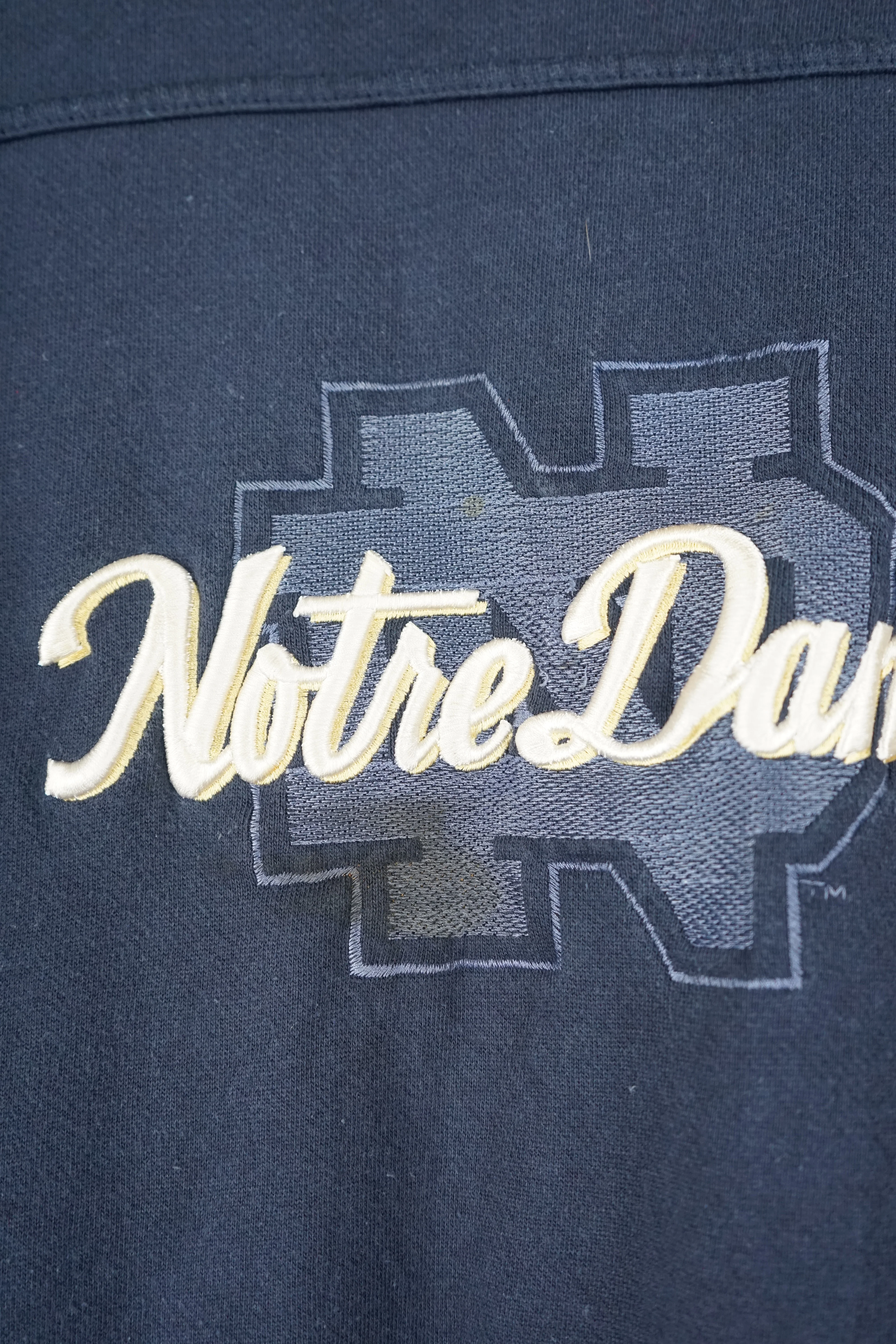 VINTAGE NOTRE DAME COLLEGE SWEATER (XXL) - Image 2