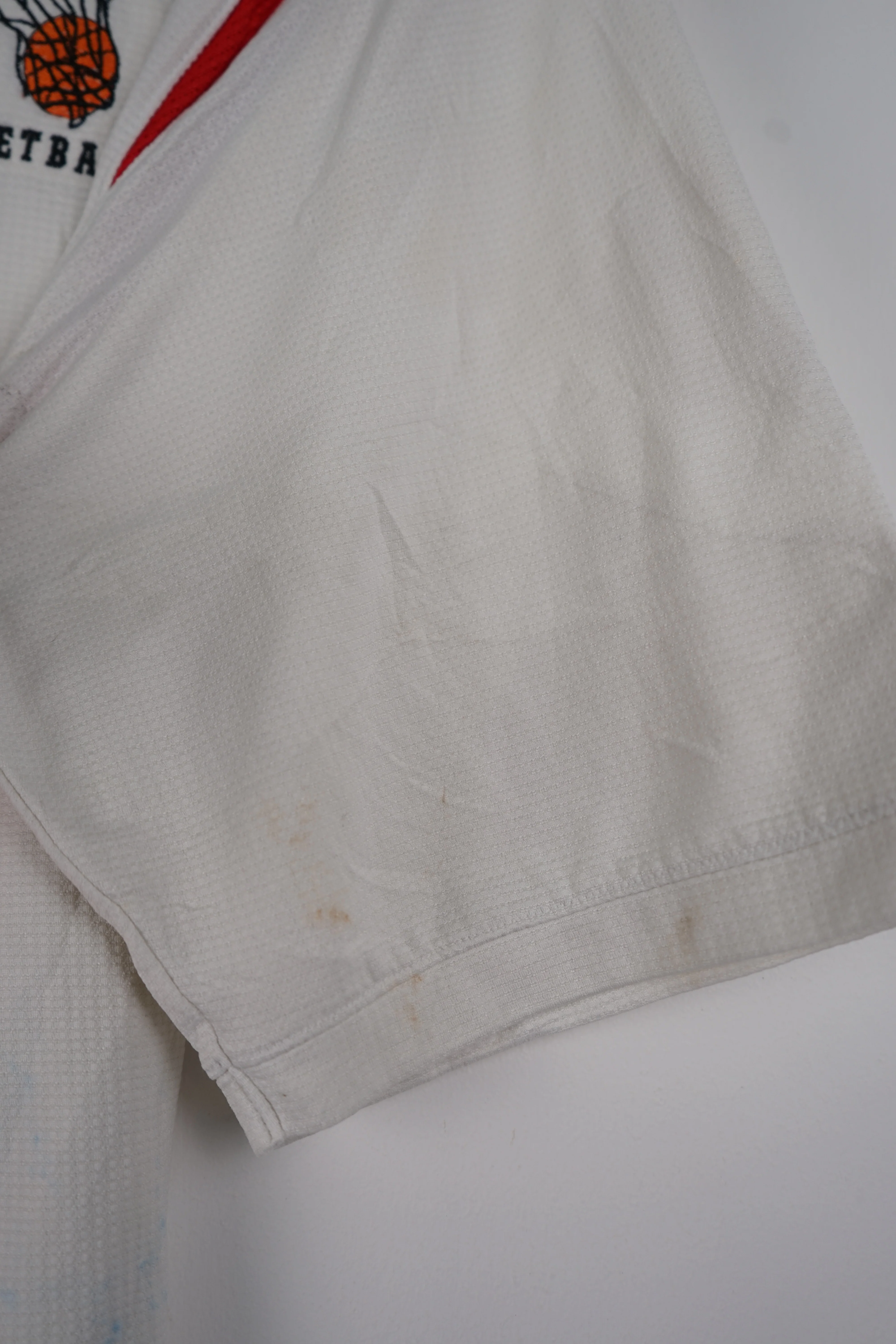VINTAGE NIKE SOUTH GATE BASKETBALL JERSEY  POLO SHIRT (XL) - Image 3
