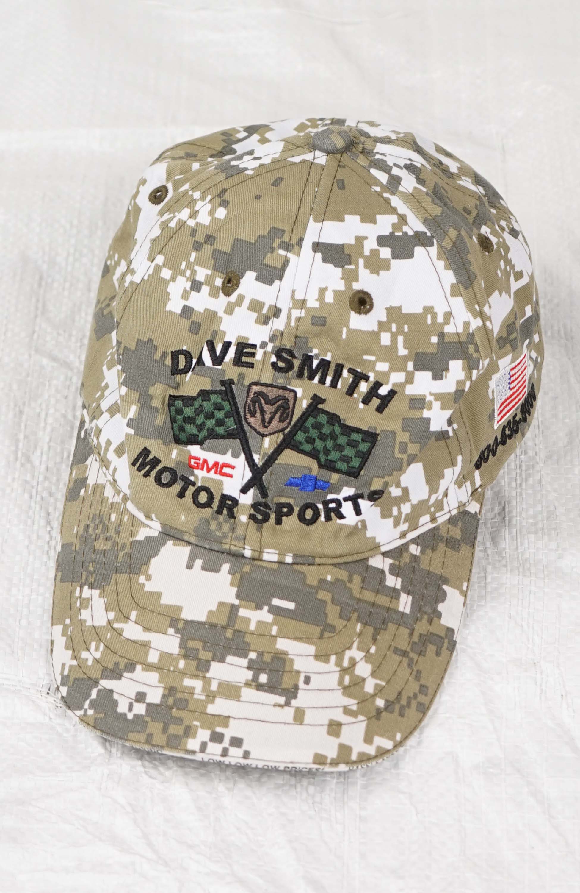 VINTAGE DAVE SMITH MOTOR SPORTS REAL TREE HAT