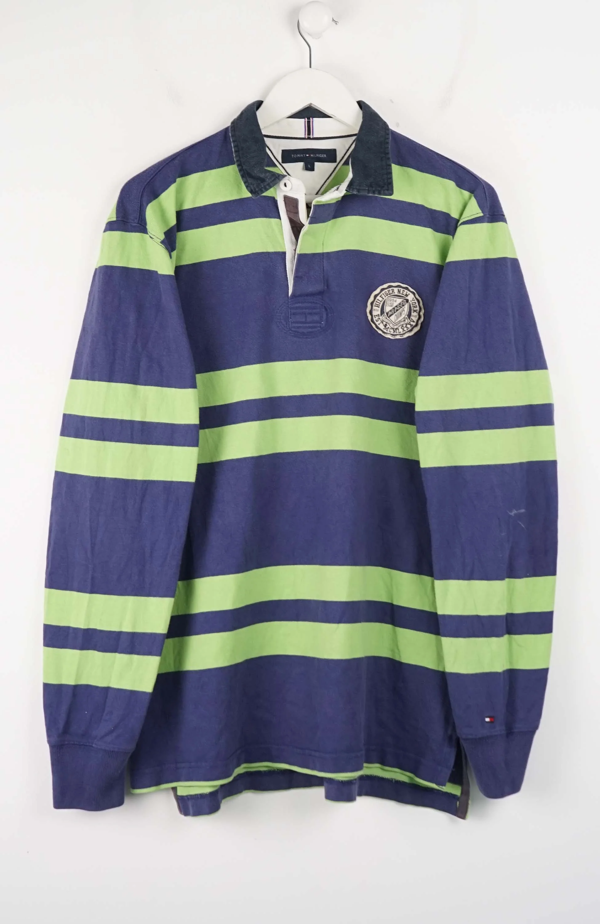 VINTAGE TOMMY HILFIGER RUGBY POLO SHIRT (L)