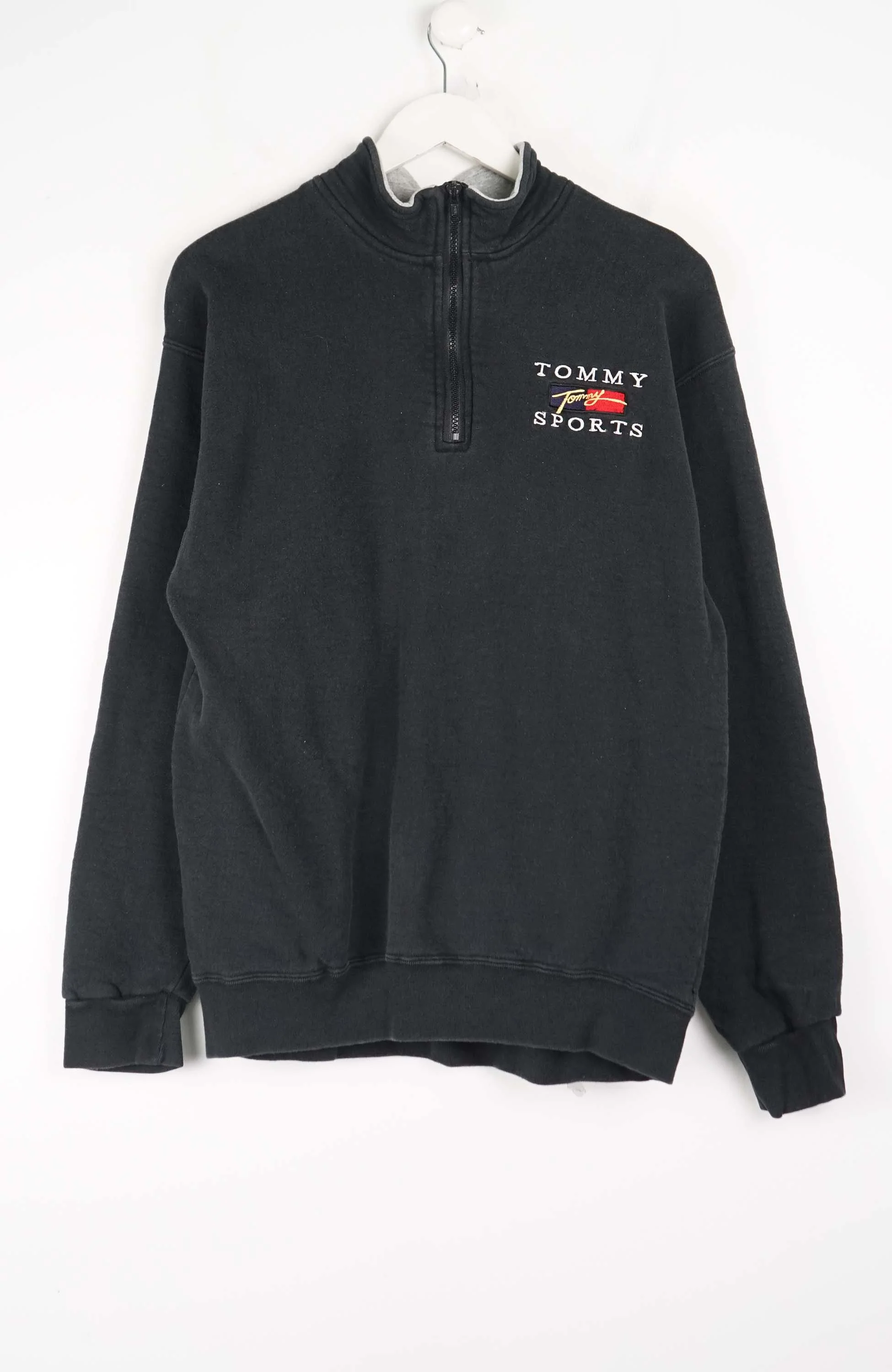 VINTAGE TOMMY SPORTS 1/4 ZIP SWEATER (L) 90'S BOOTLEG